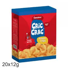 شبس بالكاتشب صغير كريك كراك 12 جرام - كيس  20 حبة  . 