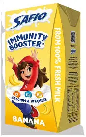 حليب بالموز الصافي 185 مل . 