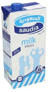 حليب كامل الدسم السعودية 2 لتر