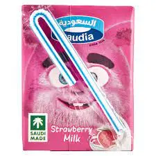 حليب الفراولة السعودية 125 مل