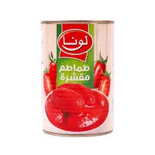 طماطم مقشرة لونا 400 جرام . 