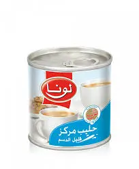 حليب مركز قليل الدسم لونا 170 جرام . 