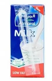 حليب قليل الدسم المراعي 200 مل . 