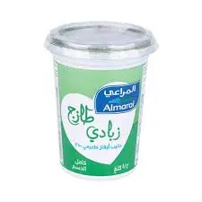 زبادي كامل الدسم المراعي 500 جرام  . 