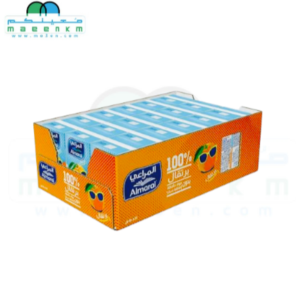 عصير برتقال المراعي 140ملي 18 حبة