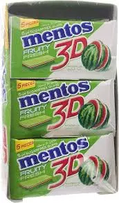 مينتوس بطيخ 3دي8.5جرام علبة 12حبة