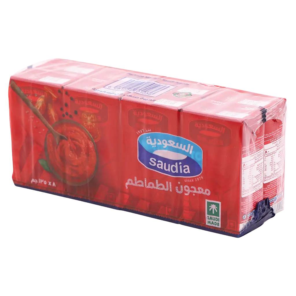 معجون طماطم السعودية 135 جرام - ربطة  8 حبة 