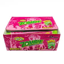 زومبي نكهة الفراوله زومبي 18 جرام - كرتون  12 حبة 