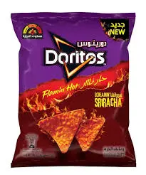 شبس حار نار سيرتشا دوريتوس 50 جرام . 