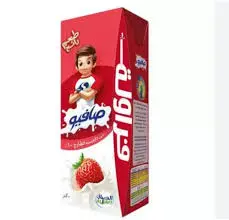 حليب فراوله الصافي 185 مل . 