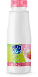 لبن فراولة كامل الدسم نادك 340 مل