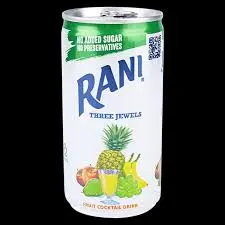 كوكتيل 3 جواهر علب ملتي باك بدون سكر راني 180 مل