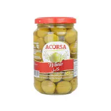 زيتون اخضر اكورسا 200 جرام . 