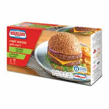 برجر بقري  بهارات عربية امريكانا 224 جرام . 