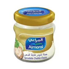 جبنة شيدر قابلة للدهن ذهبية المراعي 120 جرام . 