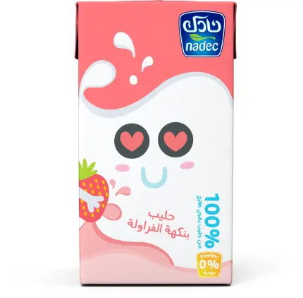 حليب الفراولة باالحيب نادك 125مل