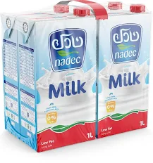 حليب قليل الدسم نادك1لتر ربطة6حبة