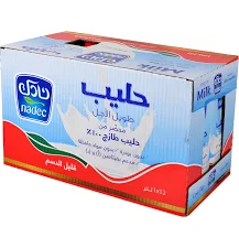 حليب قليل الدسم نادك1لتر كرتون12حبة