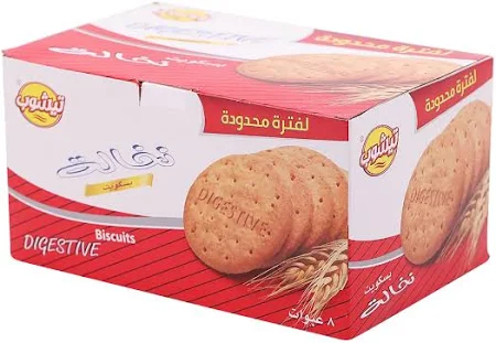 تيشوب دايجستيف بسكويت علبة 8 حبة800جرام