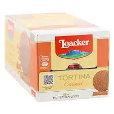 لوكر تورتينا كراميل21جرام كرتون24حبة